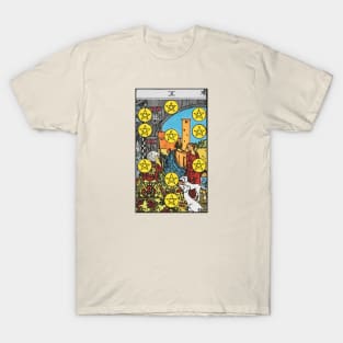 Ten of pentacles tarot card T-Shirt